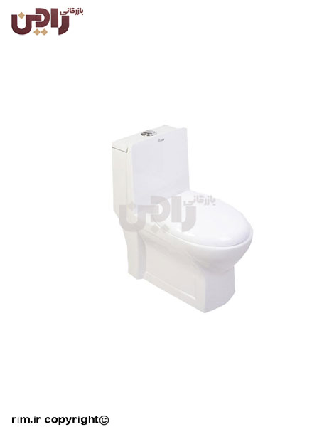 توالت فرنگی چینی کرد مدل آدنیس با درب و مکانیزم کامل