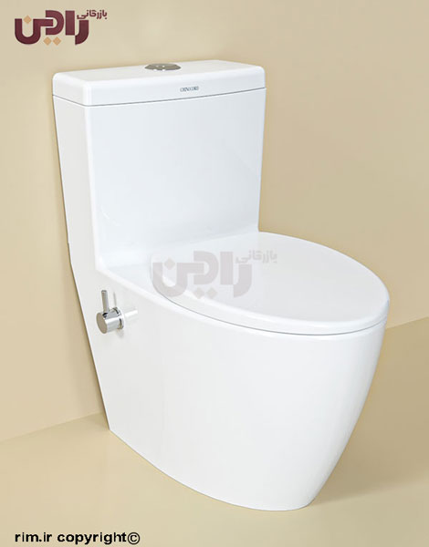 توالت فرنگی چینی کرد مدل آنتوریم با درب و مکانیزم کامل