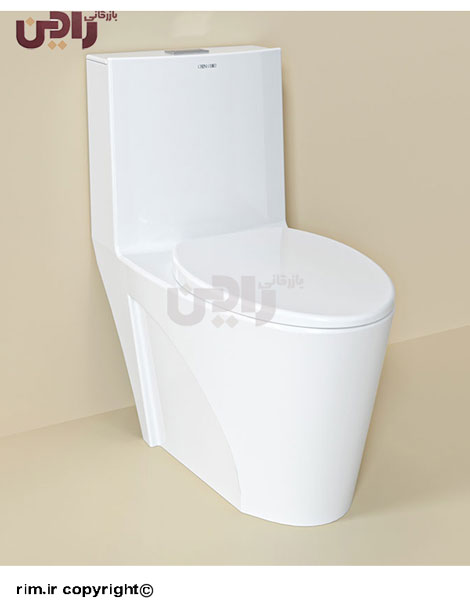 توالت فرنگی چینی کرد مدل آوینا با درب و مکانیزم کامل
