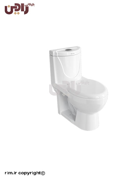 توالت فرنگی چینی کرد مدل دافنه با درب و مکانیزم کامل